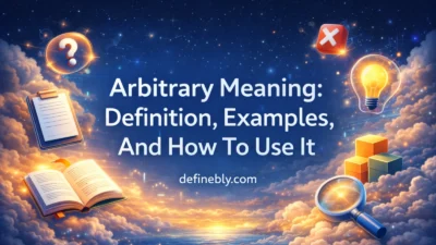 arbitrary meaning