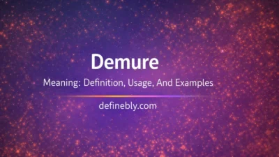 demure meaning