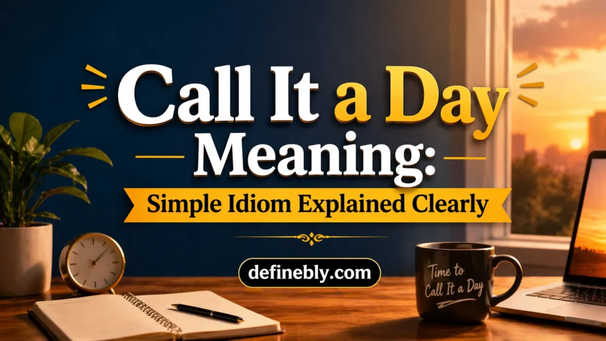 call it a day meaning