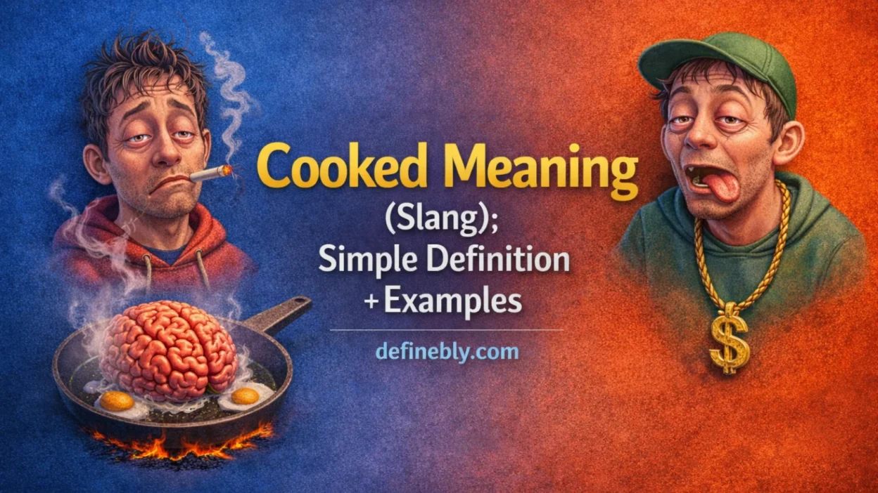 cooked meaning slang
