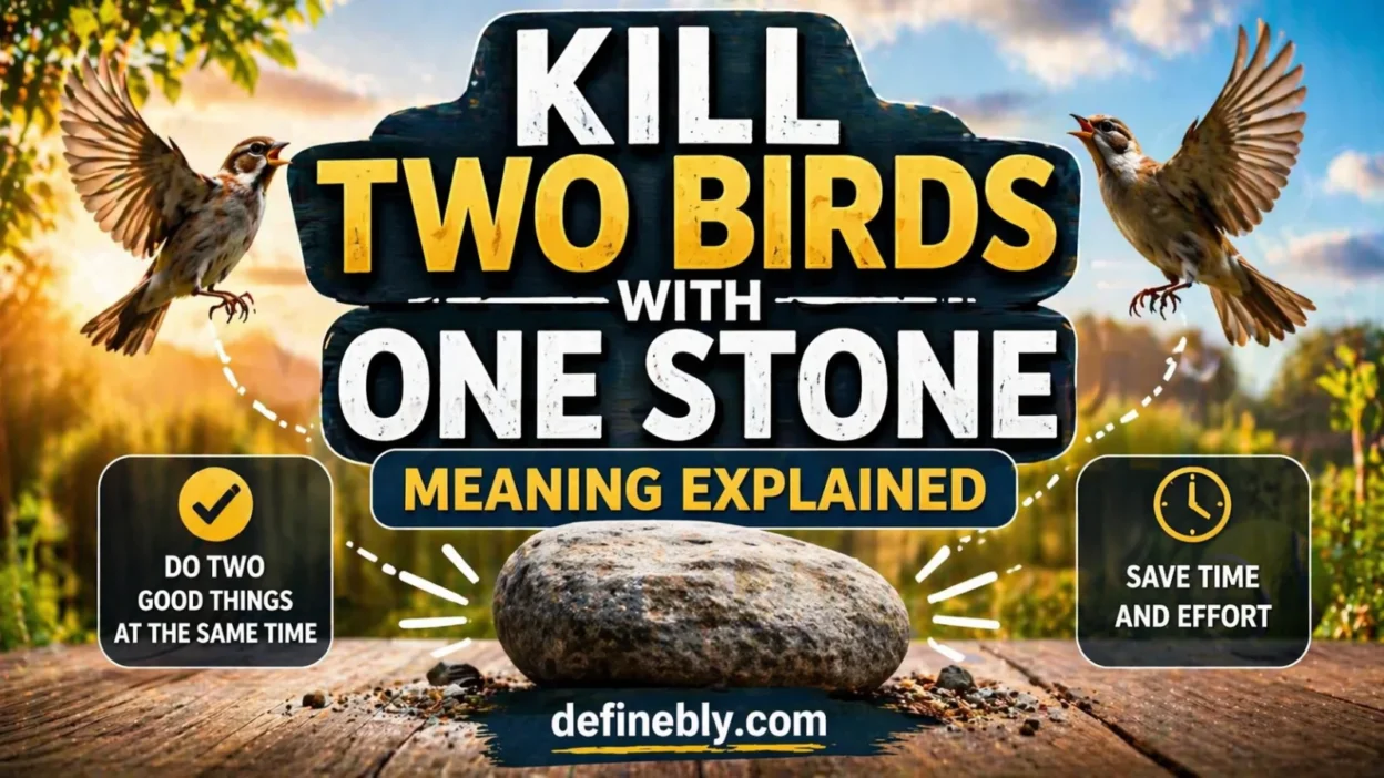 kill two birds with one stone meaning