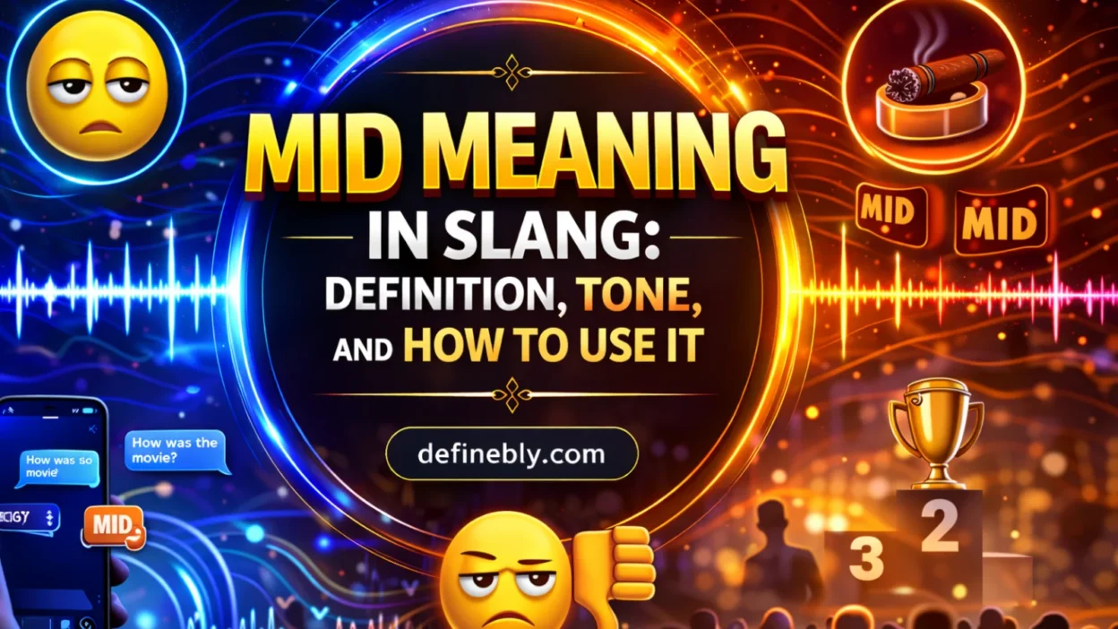 mid meaning slang