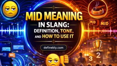 mid meaning slang