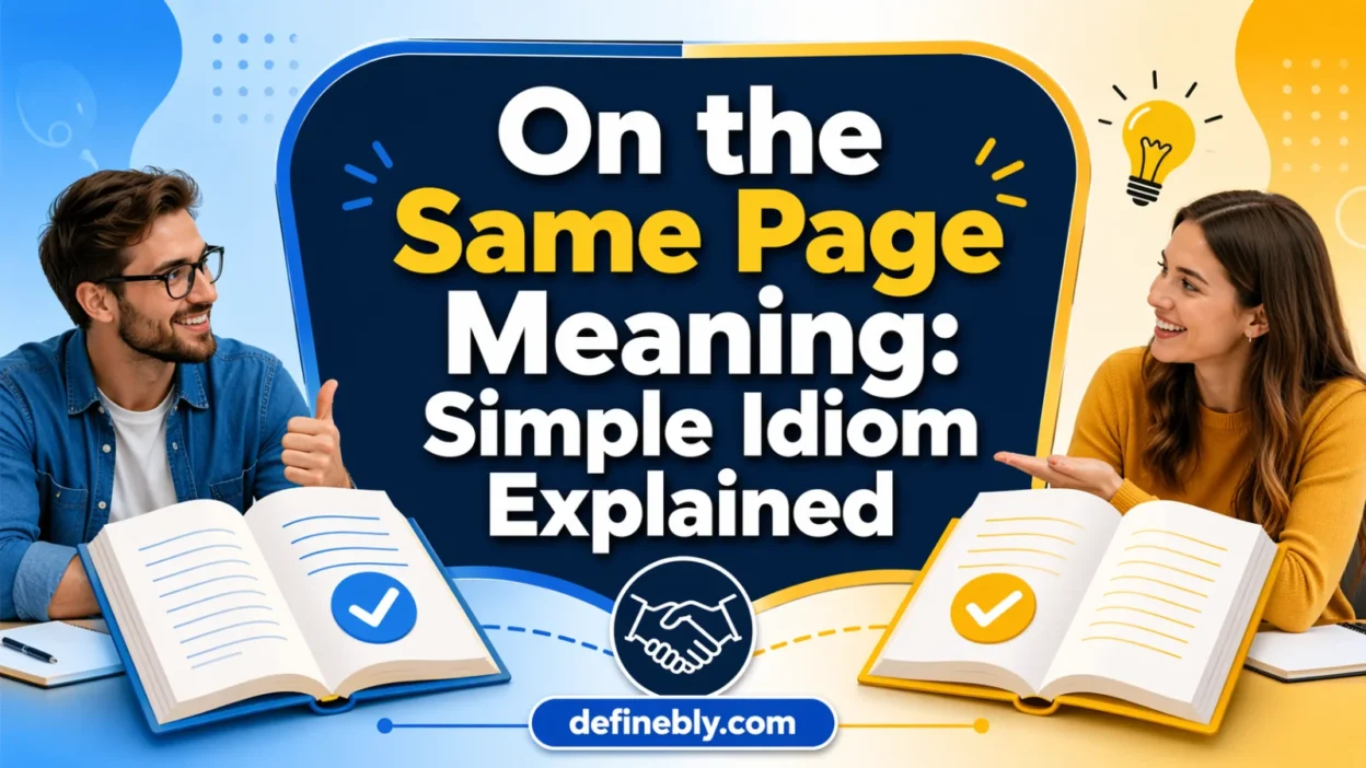 on the same page meaning