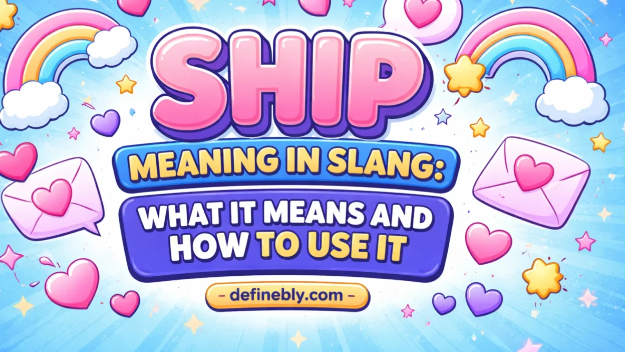 ship meaning slang