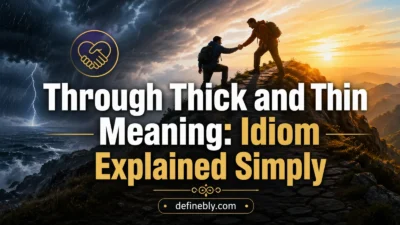 through thick and thin meaning