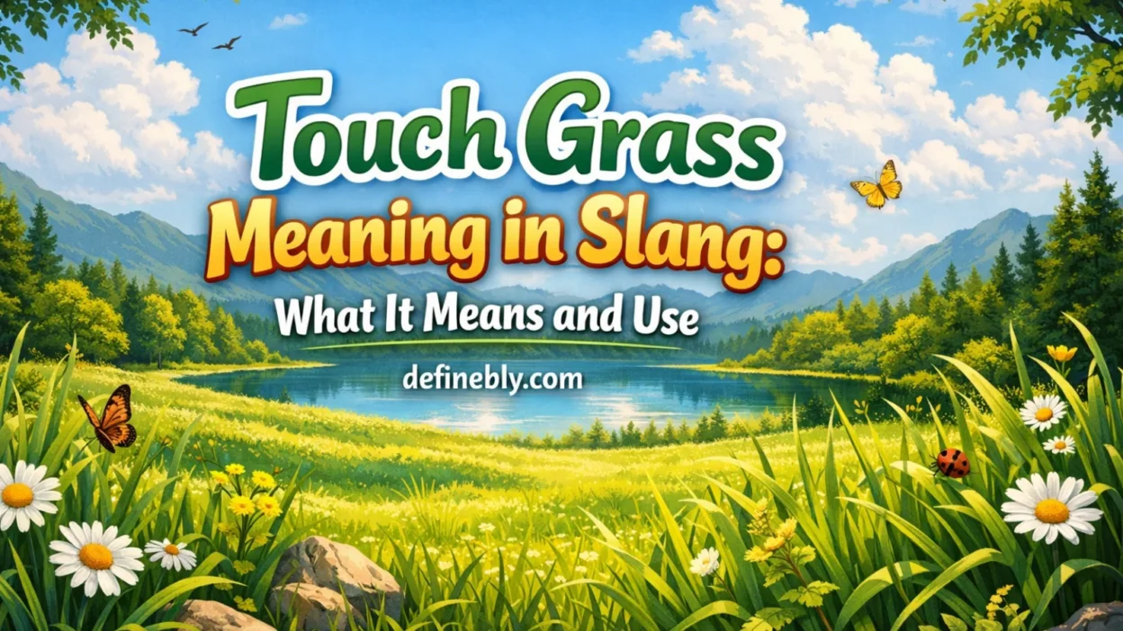 touch grass meaning