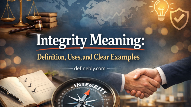 Integrity Meaning: Definition, Uses, and Clear Examples - definebly.com
