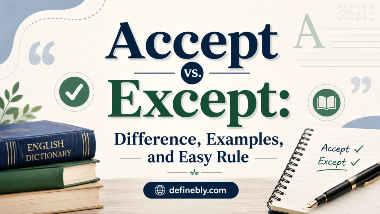 accept vs except
