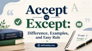 accept vs except