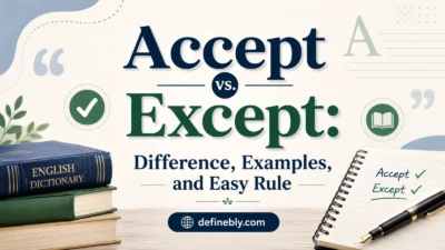 accept vs except
