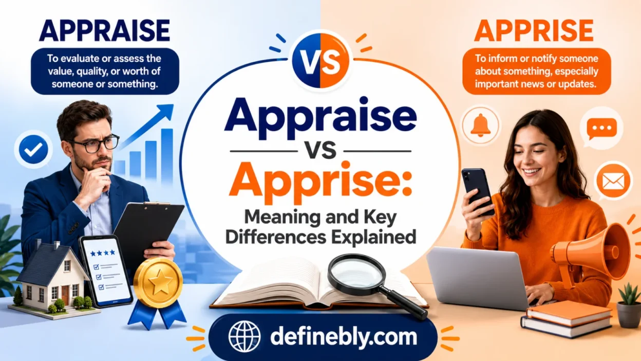 Appraise vs apprise