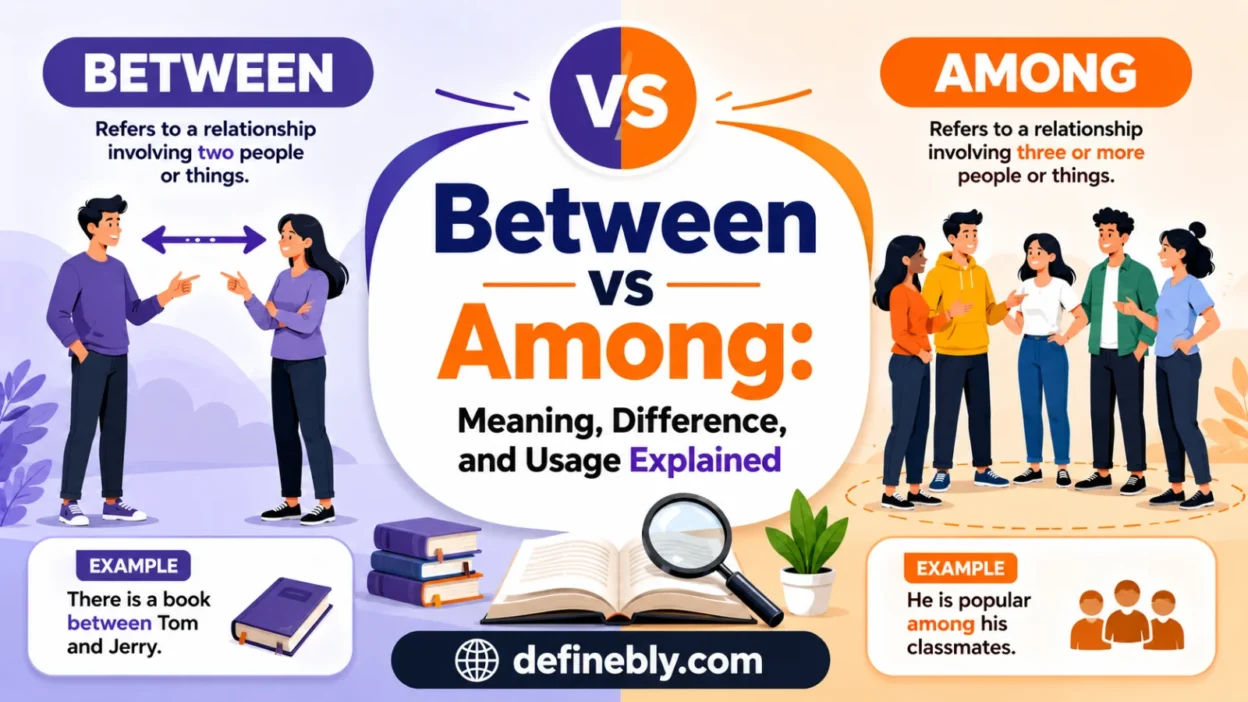 between vs among
