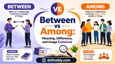 between vs among