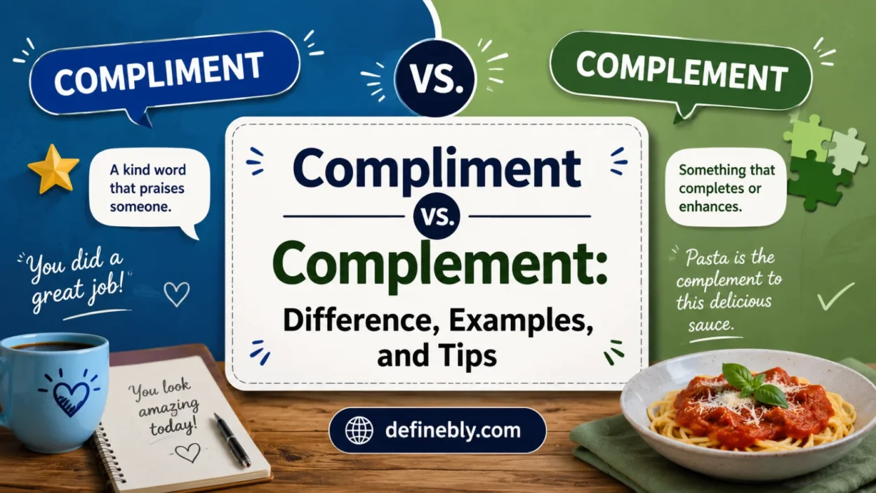 compliment vs complement