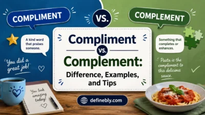 compliment vs complement