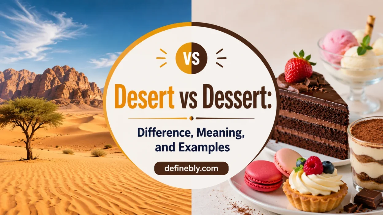desert vs dessert