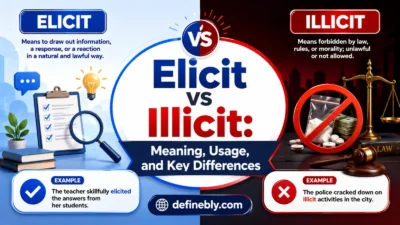 Elicit Vs Illicit