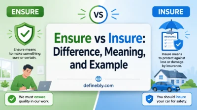 Ensure vs Insure