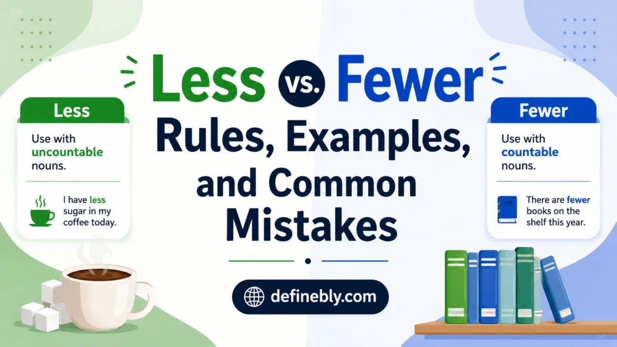 less vs fewer