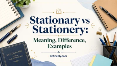 stationary vs stationery