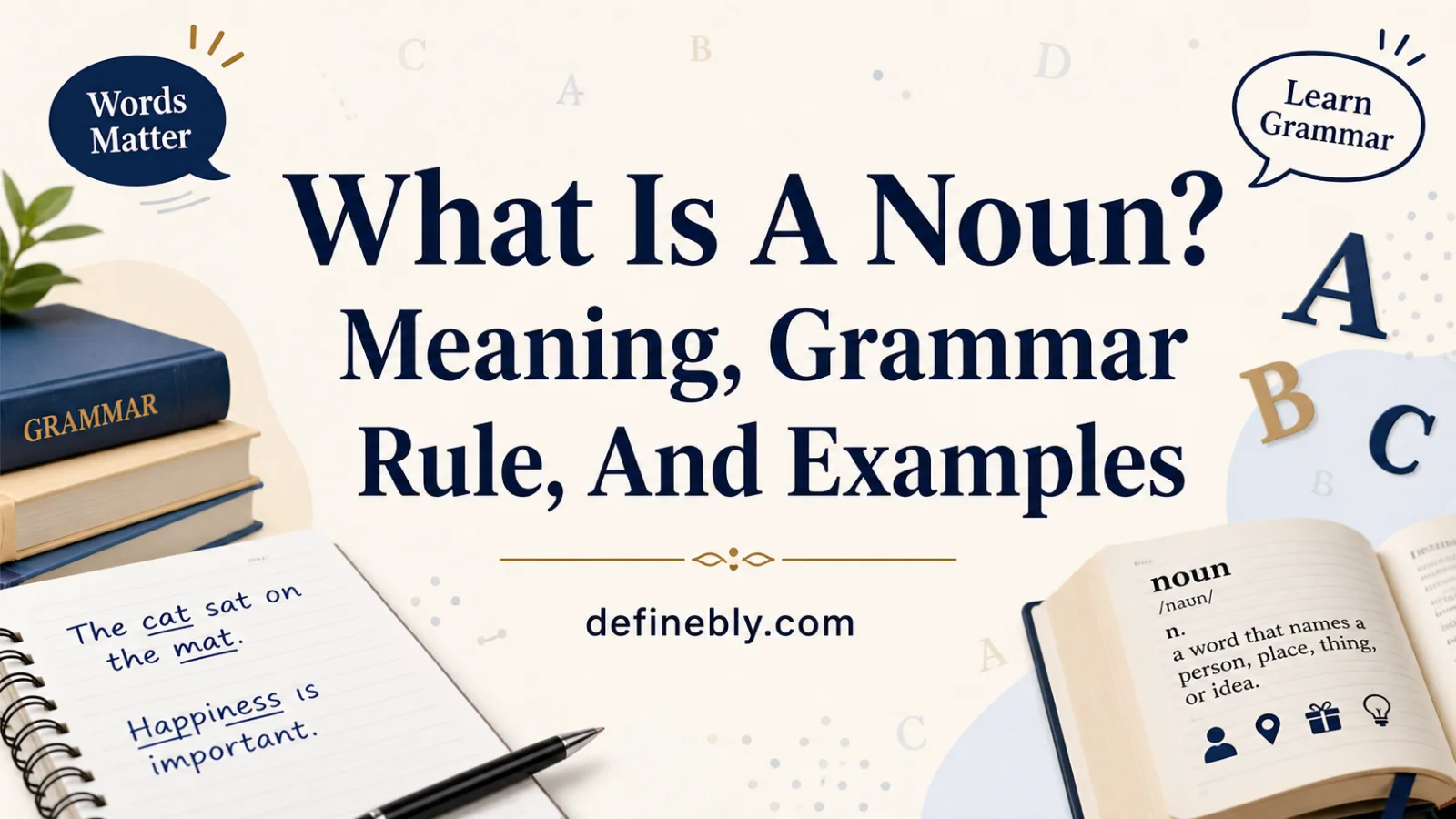 What Is A Noun? Meaning, Grammar Rule, Types, And Examples - definebly.com