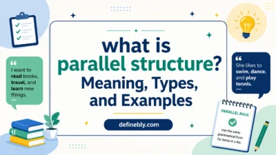 what is parallel structure