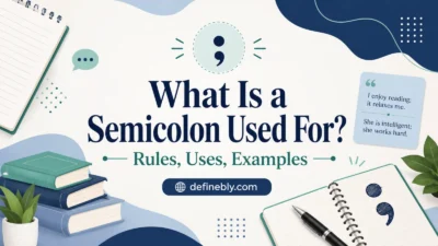 what is a semicolon used for