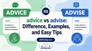 advice vs advise