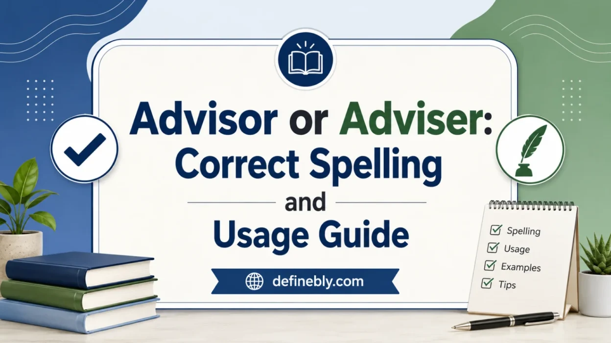 Advisor or Adviser