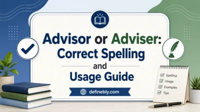 Advisor or Adviser