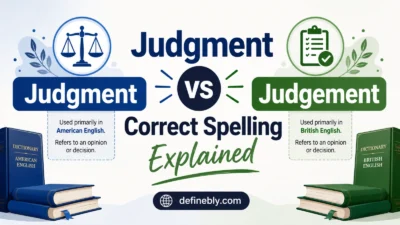 judgment or judgement
