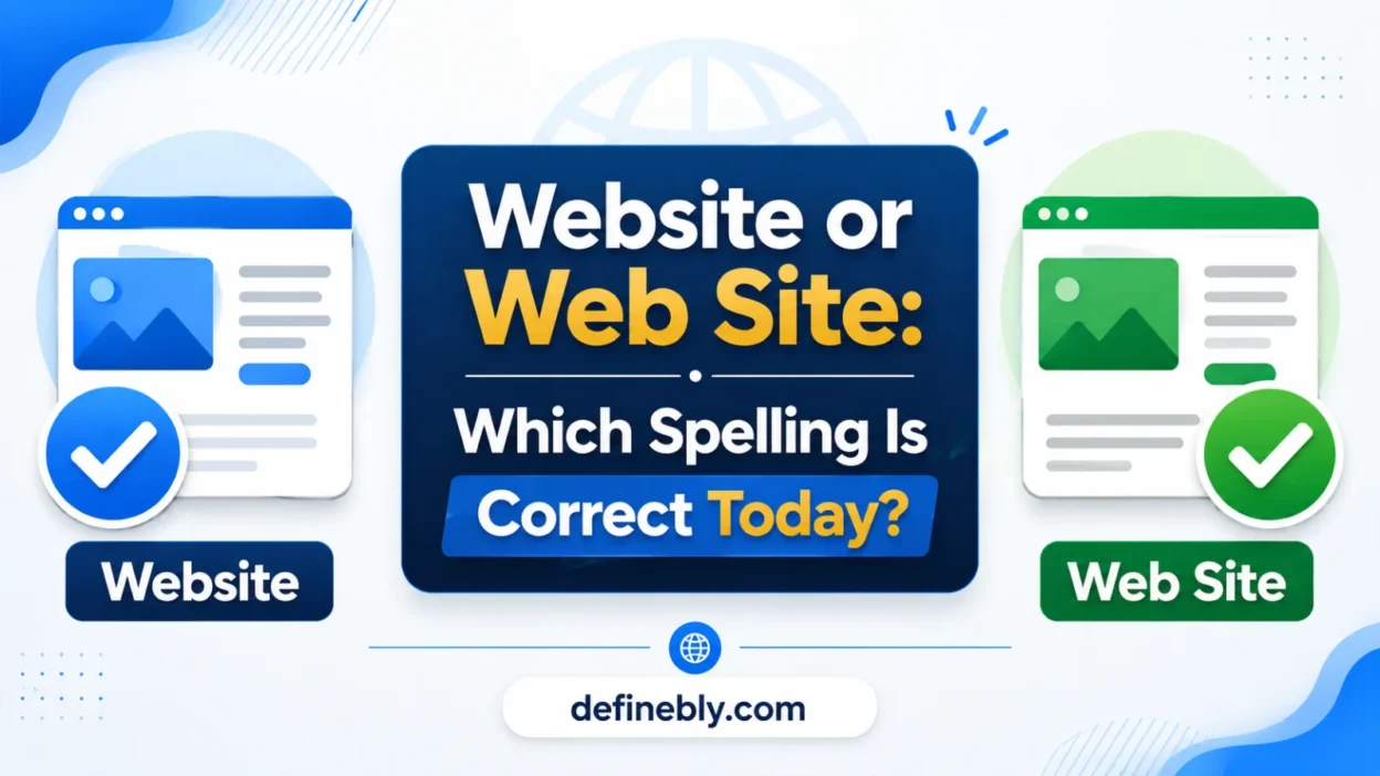 website or web site