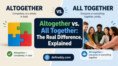 altogether vs all together