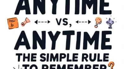 anytime vs any time