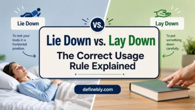 lie down vs lay down