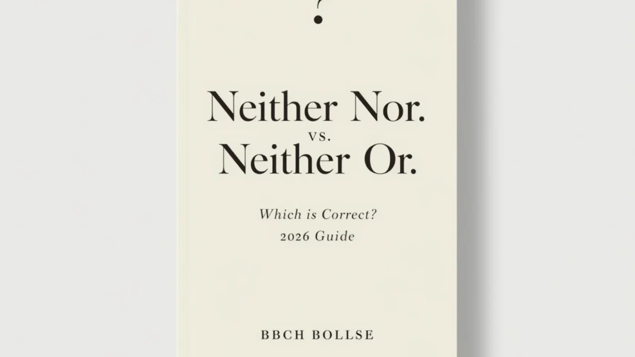 neither nor vs neither or