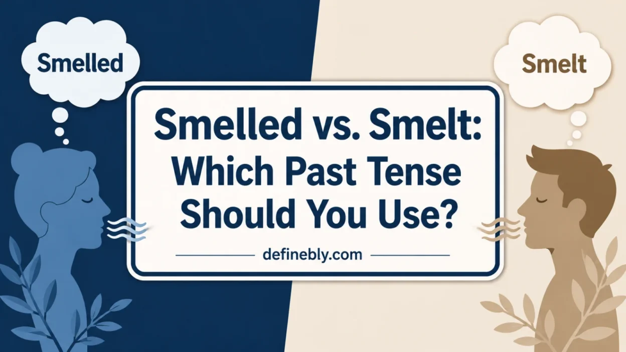 smelled vs smelt