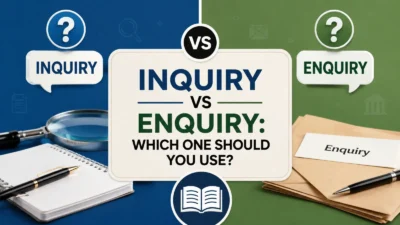 inquiry vs enquiry