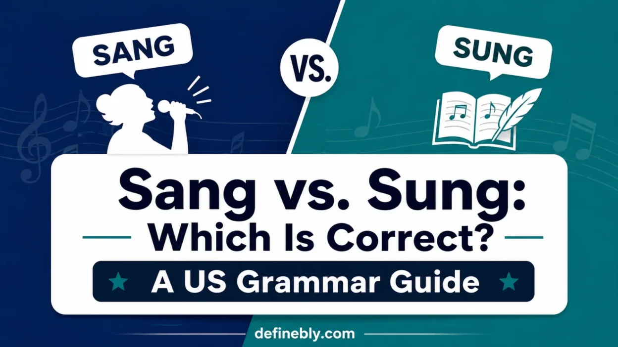 sung vs sang