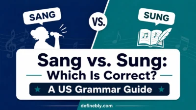 sung vs sang