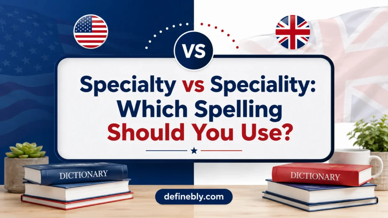 specialty vs speciality