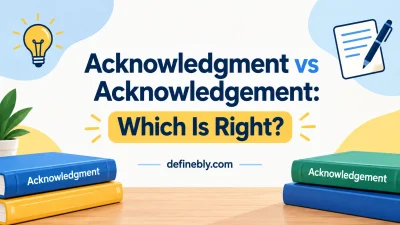 acknowledgment vs acknowledgement