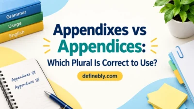 appendixes vs appendices